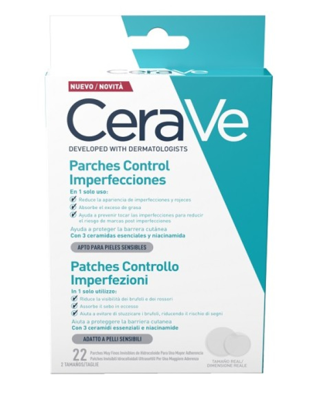 CERAVE PATCHES CONTROLLO IMPERFEZIONI 22 PEZZI